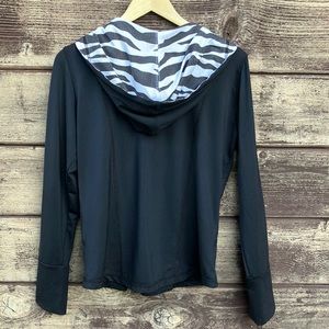 San Soleil Zebra print Hoodie